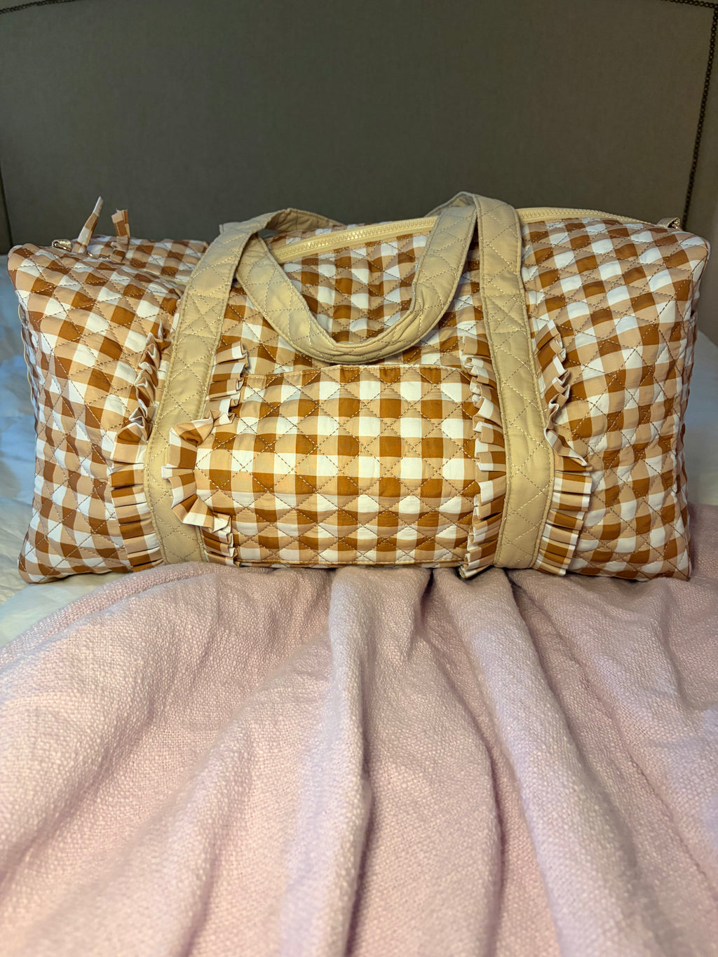 Gingham Hospital Bag